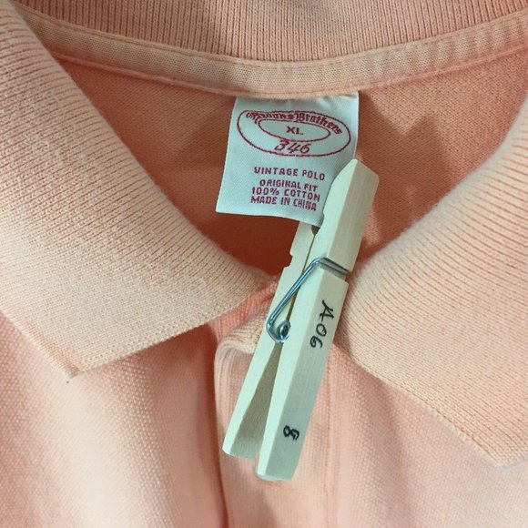 Brooks Brothers 346 Polo Shirt Men’s Orange XL - Picture 5 of 5